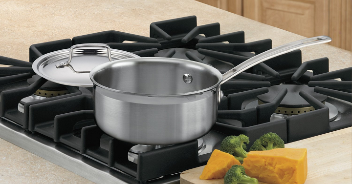 Cuisinart Stainless Steel Saucepan with Cover Only $17.95!