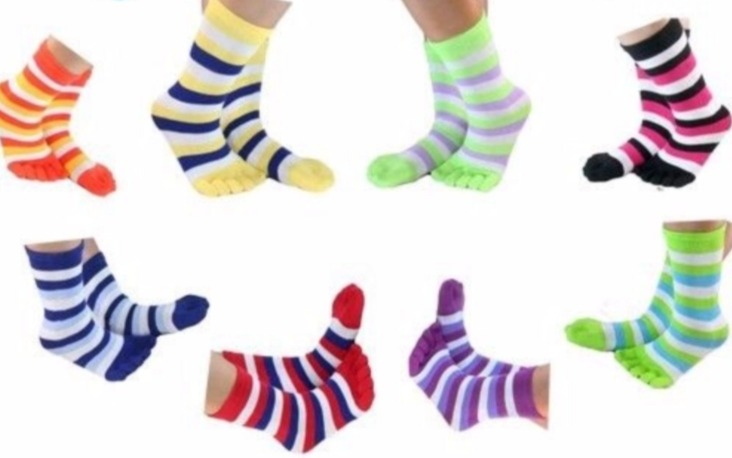 Juliet Ankle Length Striped Toe Sock, 6 Pairs—$5.99!