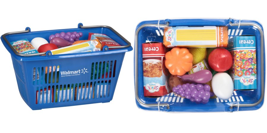 Spark Create Imagine Shopping Basket Play 25-pc Food Set—$2.99!