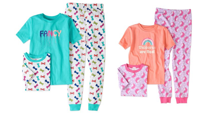 Gyrl Co Girls’ 2 Short Sleeve Tops and Pants Sleepwear 3 Piece Set Only $5.50 at Walmart!