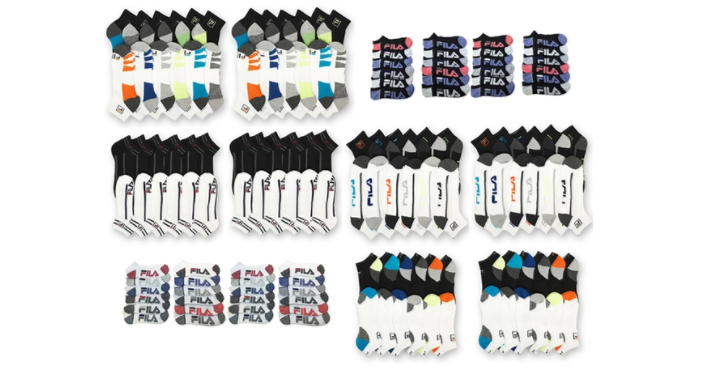 Men’s Fila Moisture Wicking Athletic Socks (24 Pairs) Only $15.99 Shipped!
