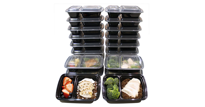 32 Oz. 2 Compartment Food Containers – 20 Pack – Just $16.50!