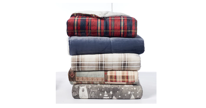 Kohl’s 30% Off! Earn Kohl’s Cash! Spend Kohl’s Cash! Stack Codes! FREE Shipping! Cuddl Duds Cozy Soft Throw – Just $17.47!