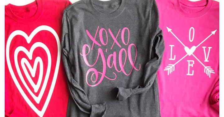 Valentines Long Sleeve – Youth & Adult Tees from Jane – Just $14.99!