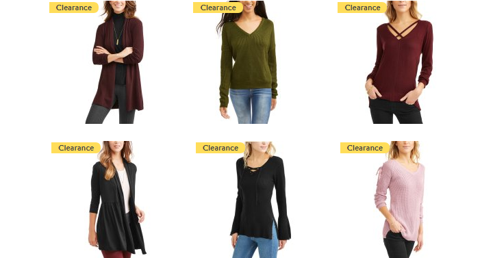 Sweet! Walmart: up to 85% off Women’s Sweaters! Prices Start at Only $5.00!