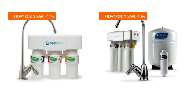 Home Depot: Save Up to 40% off Select Aquasana Water Filtration Systems! (Today, Jan. 3rd Only)