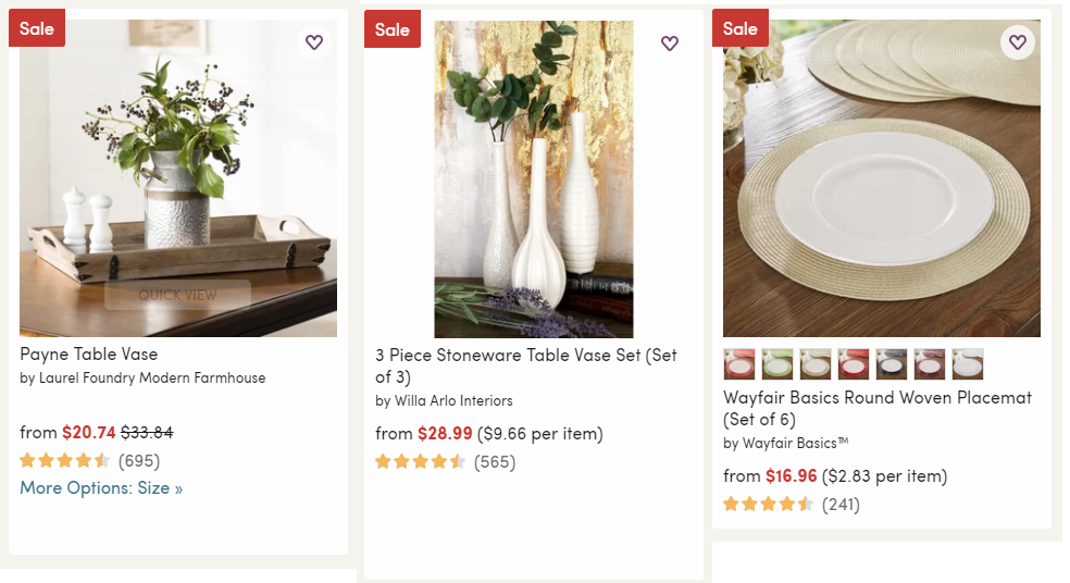 Wayfair: Save Up to 70% Off Home Decor! Plus Extra 10% Off!