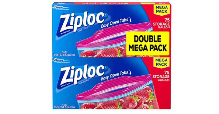 Ziploc Storage Bags Gallon Mega Pack (150 Count) Only $11.70 Shipped!