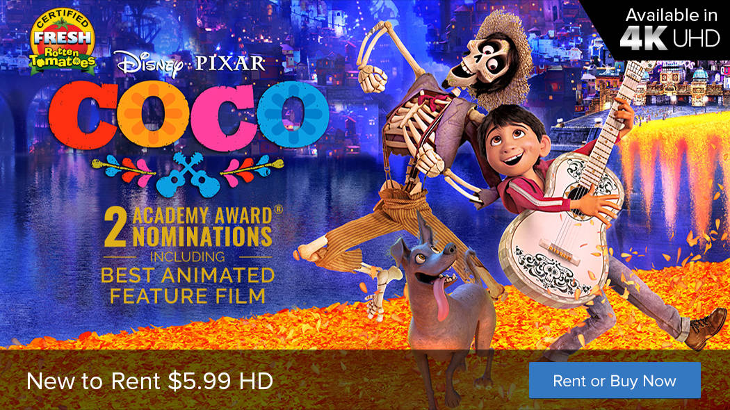 Rent COCO on FandangoNOW From $4.99! NEW Customers Get 20% Off