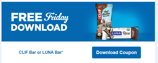 FREE Clif Nut Butter Filled Bar OR Luna Rica Bar! Download Coupon Today, Feb. 23rd Only!