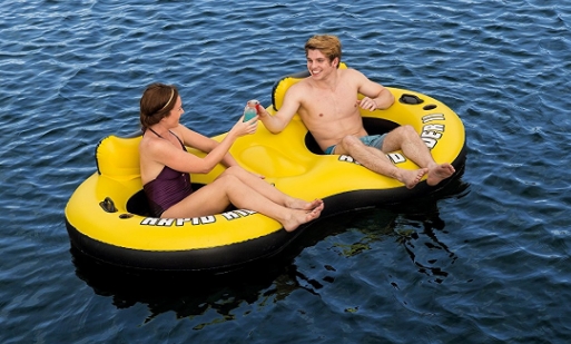 CoolerZ Rapid Rider X2 Inflatable 2-Person Tube – Only $16.18!
