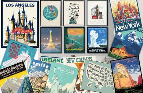Large Vintage Travel Posters Only $4.97! With 129 Options!