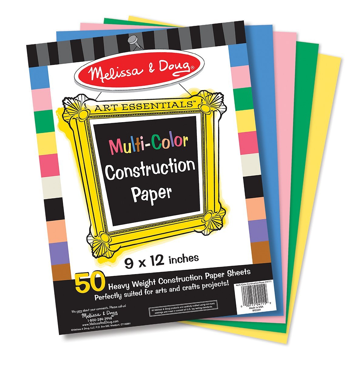 Melissa & Doug Multi-Color Construction Paper 50 Sheet Only $1.99!