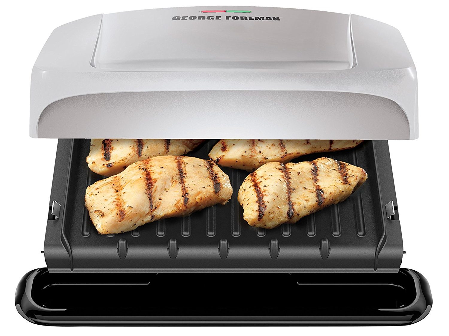 George Foreman 4-Serving Grill and Panini Press With Removable Plates Only $27.99!