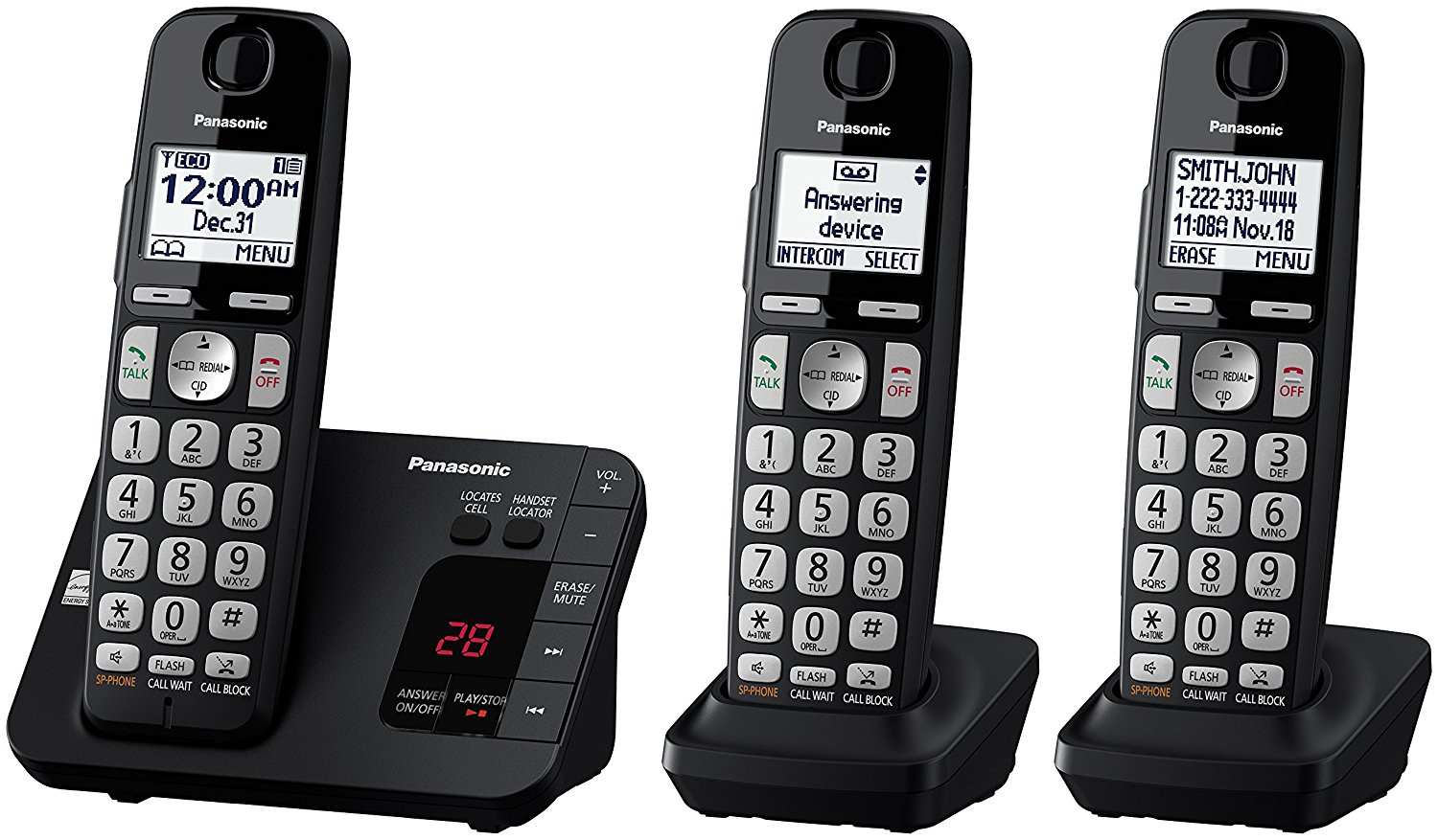 Panasonic Cordless Phone With 3 Handsets and Answering Machine Just $47.25! (Was $89.95)