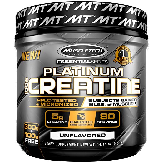 MuscleTech Platinum 100% Creatine (Unflavored) 14.11oz Only $6.13 Shipped!