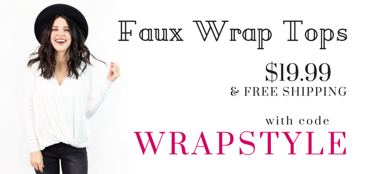 Style Steals at Cents of Style! CUTE Faux Wrap Tops – Just $19.99! FREE SHIPPING!