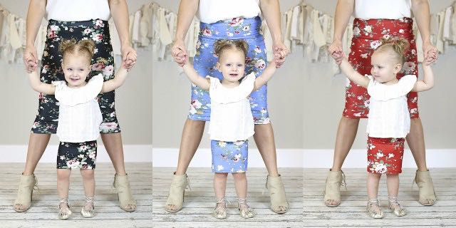 Mommy & Me Matching Floral Skirts Only $9.99 Each!