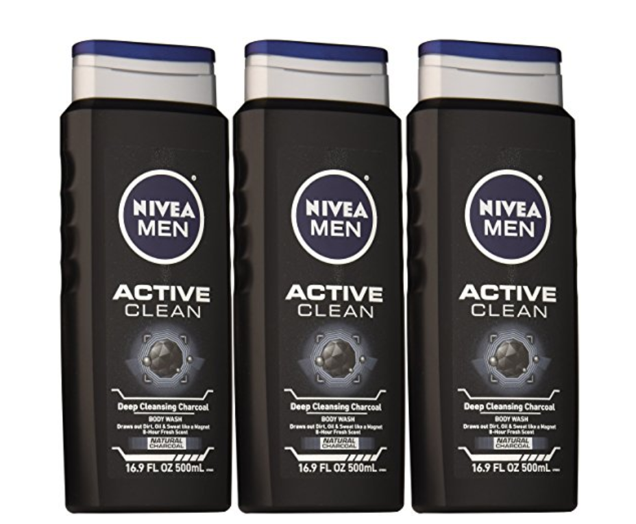 NIVEA Men Active Clean Body Wash 3-Pack Just $7.67!