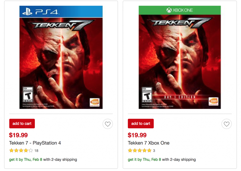 Tekken 7 On Xbox One or PS4 Just $19.99 at Target!