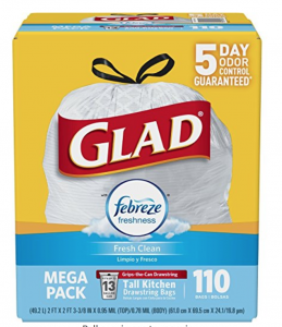 Glad OdorShield 13-Gallon Trash Bags 110-Count Just $12.56!