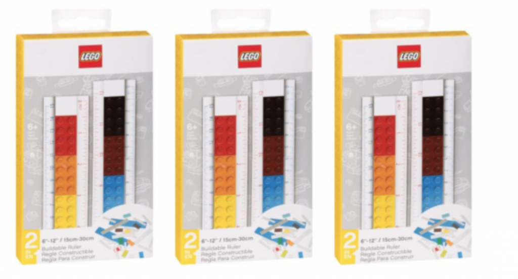 Lego 6″–12″ Buildable Ruler 2-Pack Just $8.40! (Reg. $16.87)