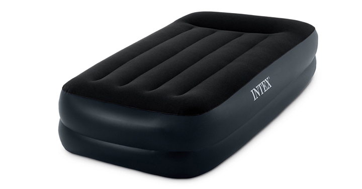 Intex Pillow Rest Raised Twin Airbed with Built-in Pillow and Electric Pump – Just $19.99!