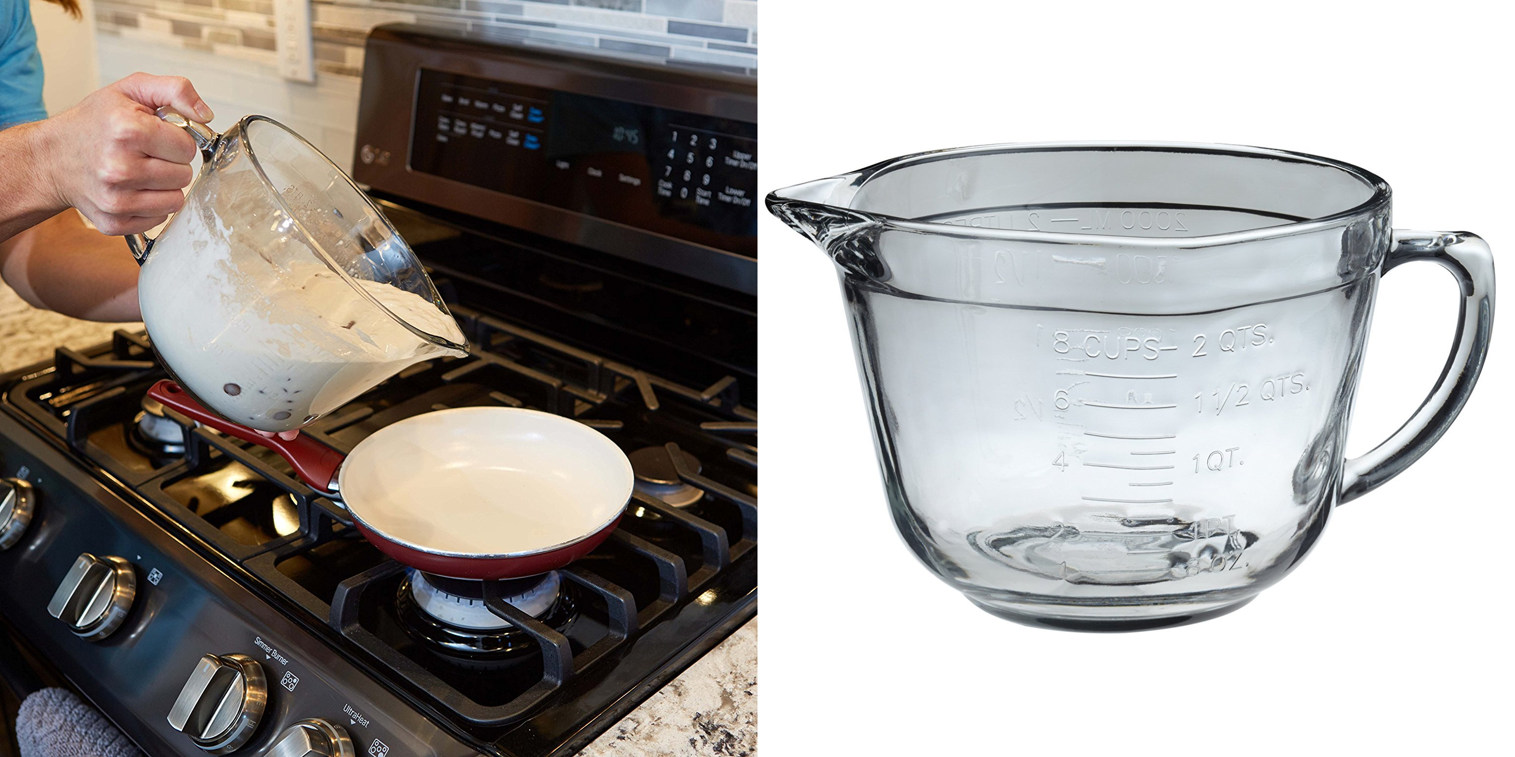 Anchor Hocking 8 Cup Glass Measuring Bowl Only $13.54!
