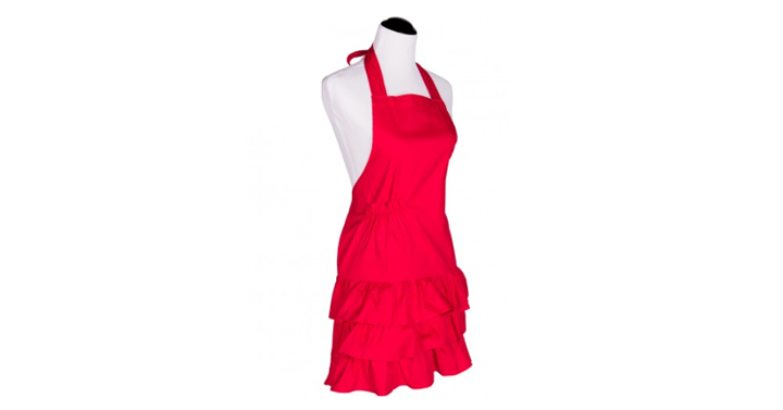 Flirty Aprons Red Ruffled Apron – Just $12.99! Free shipping!