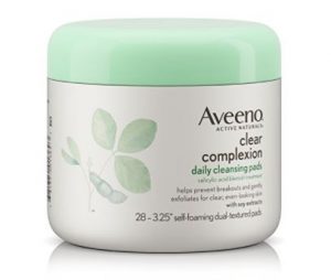 Aveeno Clear Complexion Daily Facial Cleansing Pads With Salicylic Acid Blemish Treatment, 28 Count Just $3.34