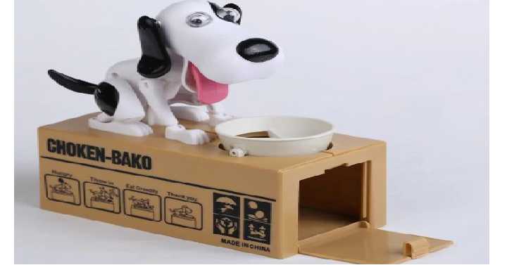 Electric Hungry Eating Dog Money Box Only $5.99 Shipped!