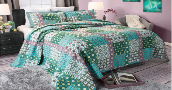 Lavish Home Tala Cotton Quilt Set Only $14.99 Shipped!