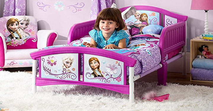 Delta Children Plastic Toddler Bed WITH Crib & Toddler Mattress Only $48 Shipped!