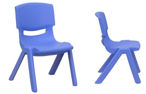 Flash Furniture Blue Plastic Stackable School Chair – Only $9.77!