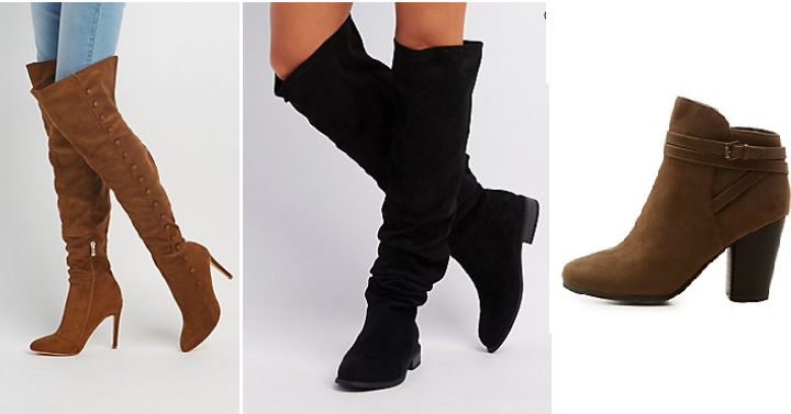 Charlotte Russe: Extra 20% off Clearance Boots & Shoes! Women’s Boots for $15.99! (Reg. $50)