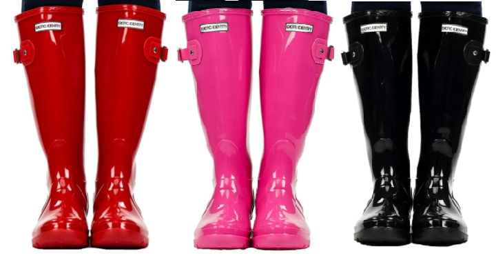 Women’s Original Tall Knee-High Rubber Rain Boots Only $14.99 Shipped! (Reg. $99)
