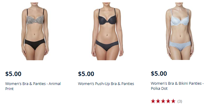 $5 Bra and Underwear Sets at Kmart!