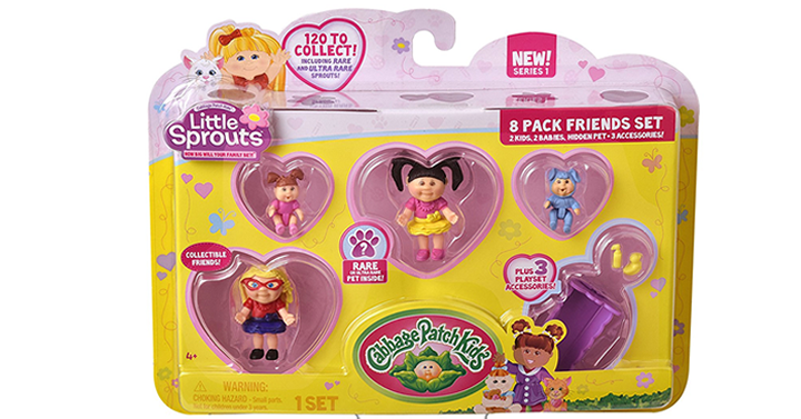 PRICE DROP! Cabbage Patch Kids Little Sprouts Friends Set – 8 Pack – Just $3.52!