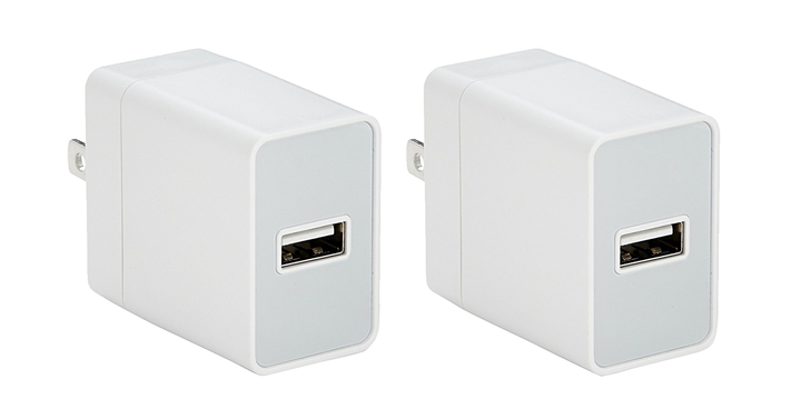 AmazonBasics 2 Pack USB Wall Charger 2.4 Amp – Just $11.99!