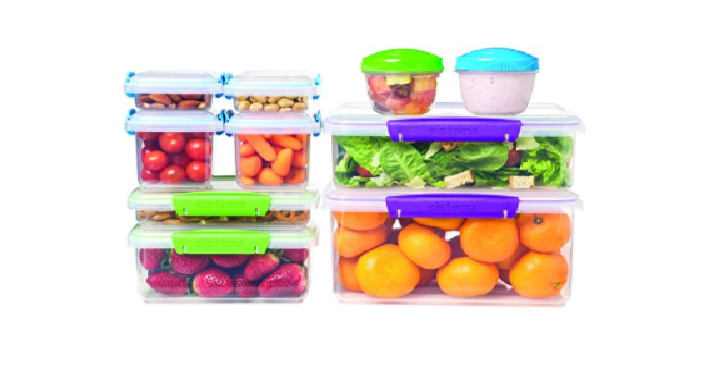 Sistema Multi Piece Food Storage Containers (Set of 20) Only $15.88! (Reg. $29.99)