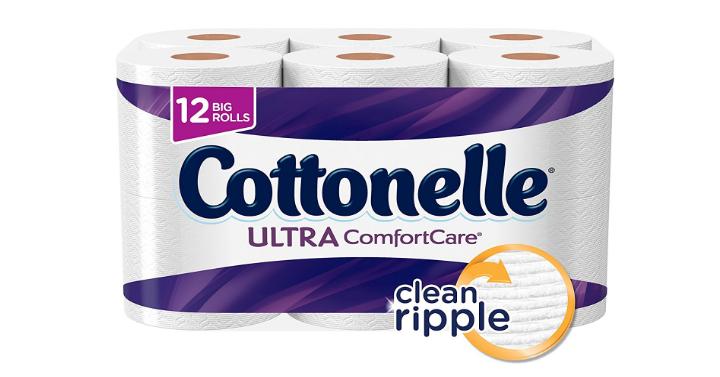 Cottonelle Ultra ComfortCare Big Roll Toilet Paper, 12 Toilet Paper Rolls – Only $6.49! *Add-On Item*