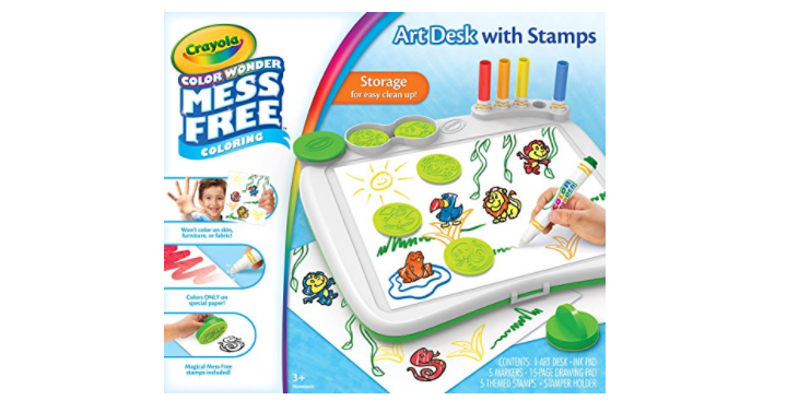 Crayola Color Wonder Mess-Free Art Desk with Stamps,Coloring Board Only $15.99! (Reg. $28)