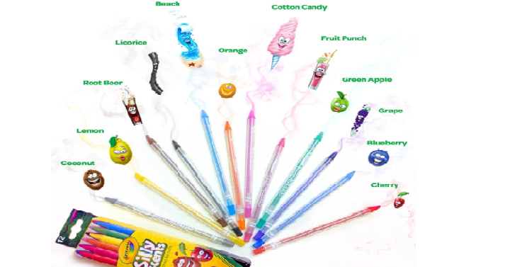 Crayola Silly Scents Twistables Scented Colored Pencils (12 Ct) Only $2.39!