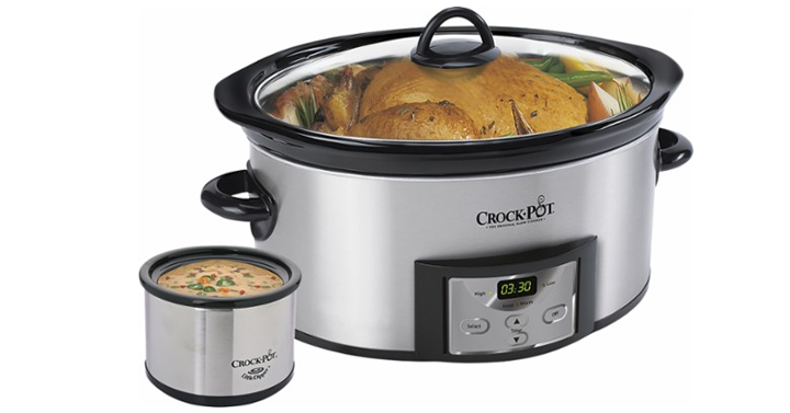 Crock-Pot Countdown 6-Quart Slow Cooker and Little Dipper Warmer – Just $39.99!