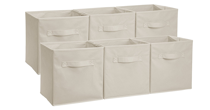 AmazonBasics Foldable Storage Cubes – 6-Pack – Just $15.79!
