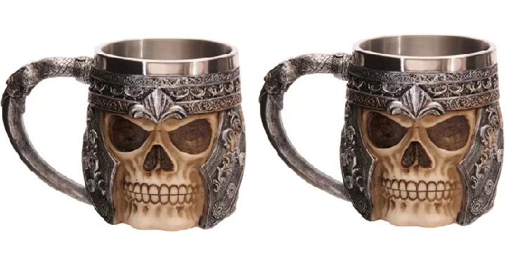 Stainless Steel 3D Skull Mug Only $8.08 Shipped!