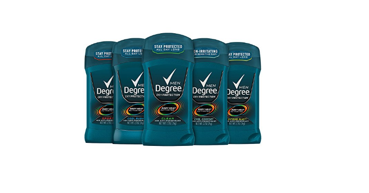 Degree Men Dry Protection 48 Hour Antiperspirant, Cool Rush (Pack of 6) – Only $8.87!