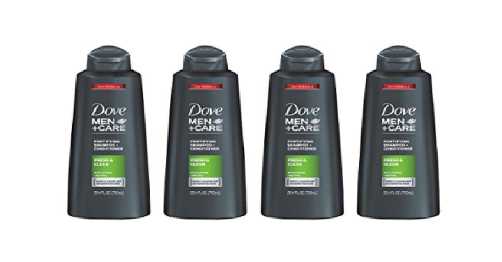Dove Men+Care 2 in 1 Shampoo and Conditioner 25.4 Fluid Ounce (Pack of 4) Only $17.97 Shipped!