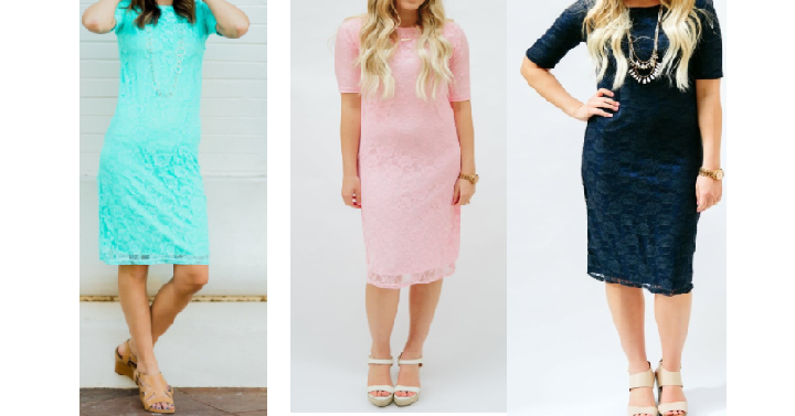 Women’s Easter Lace Dress Only $21.99! 10 Colors to Choose From!