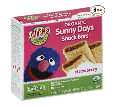 Earth’s Best Organic Sunny Days Snack Bars, Strawberry, 8 Count (Pack of 6) – Only $15.53!
